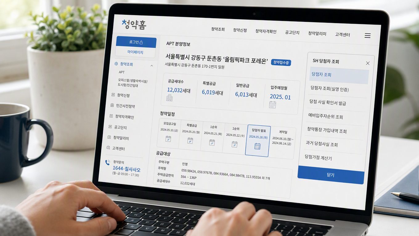 서울 아파트 청약 공고 확인과 SH 당첨자 조회 방법
